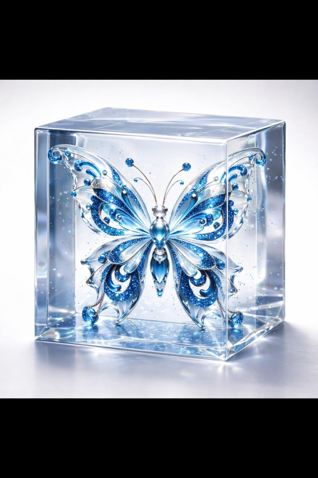 Borboleta Decorativa em Resina Epóxi